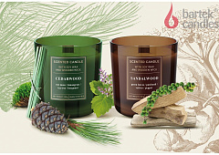 BARTEK Древесина (WOOD) 150гр в стакане Свеча