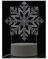 ENERGY Светильник декоративный EN-NL 26 3D снежинка (106257) Светильники ночники