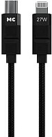 MORE CHOICE (4620202555021) K87ia USB 3.0A PD 27W для Lightning ng 8-pin Type-C - 1м , черный Кабель