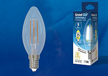 UNIEL (UL-00005186) LED-C35-9W/4000K/E14/CL/DIM GLA01TR Лампочки светодиодные