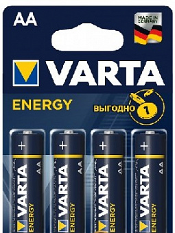 VARTA LR6 AA BL4 ENERGY ALKALINE 1.5V (4106) (4106213414) Элементы питания