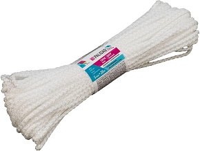 PALISAD HOME полипропиленовый с сердечником, 5 мм L 20 м, белый, Home Palisad 937115