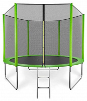 GETACTIVE JUMP 8FT с внешней сеткой лестницей зеленый (J8L) Батут
