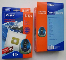 VESTA FILTER LG 02S синтетика комл. 4шт.+2 фильтра Пылесборники