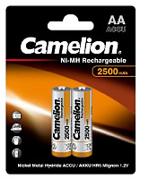 CAMELION (6107) AA-2500mAh Ni-Mh BL-2 (NH-AA2500BP2, аккумулятор,1.2В) Аккумулятор