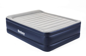 BESTWAY Кровать надувная Queen, 203 x 152 x 61 см, со встроенным электронасосом, 67690 Кровать надувная