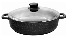 ТРАДИЦИЯ ТМ9263 а/пр литая 26см стекл/кр Мрамор Жаровня