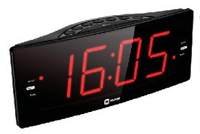 HARPER HCLK-2042 черный\красный Радиочасы будильник