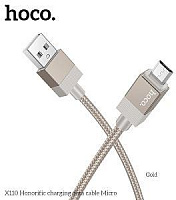 HOCO (6942007646796) X110m для micro USB , 1 м, Gold Кабель