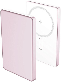 AKSBERRY (6900295730016) E501 с MagSafe 5000 mAh, розовый Повербанк
