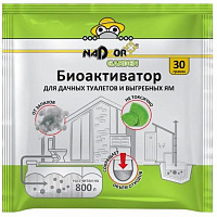 NADZOR 30 гр., в порошке, универсальный, Garden BIOWC3 Биоактиватор для дачных туалетов и септиков