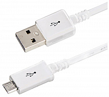 REXANT (18-4269-20) USB кабель microUSB длинный штекер 1 м белый Дата-кабель