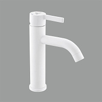 GOTA ROCIO G016085-GOTA Black&White Смеситель д/умывальника шар. белый нерж. d35 Смеситель