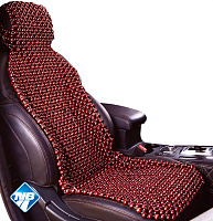 NOVA BRIGHT массажная с подголовником (деревянная, покрытая темным лаком) (128х45см) 47699 Накидка на сидение NOVA BRIGHT массажная с подголовником (д