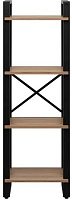 LESET Стеллаж Стилвуд 114 (Черный/Дуб крафт золотой)