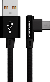 MORE CHOICE (4627151196947) K27m USB 2.1A microUSB черный - 1,0m Кабель