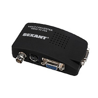 REXANT (17-6910) КОНВЕРТЕР BNC + S-VIDEO НА VGA Переходник