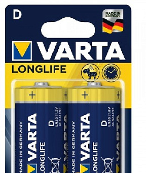 VARTA LR20 D BL2 LONGLIFE ALKALINE 1.5V (4120) (4120113412) Элементы питания