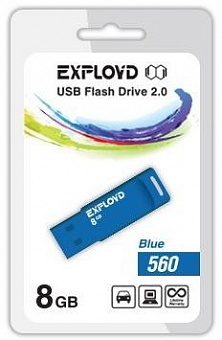 EXPLOYD 8GB-560-синий [EX-8GB-560-Blue] USB флэш-накопитель