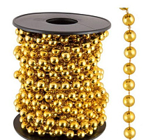 ВОЛШЕБНАЯ СТРАНА Бусы "Клубок" золотой 104055 Новогодние Украшения