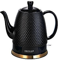 DELTA LUX DE-1021 black (1.5л. фарфор)