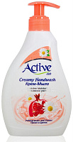 ACTIVE Жидкое крем-мыло с витамином B5 "Ромашка и гранат", дозатор, 350 мл (12) Мыло Pink 350 (511801642) Жидкое крем-мыло