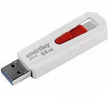 SMARTBUY (SB64GBIR-W3) 64GB IRON WHITE/RED USB3.0 USB флеш