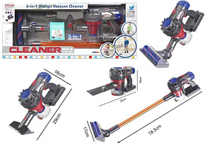 NO NAME Игровой набор "Хозяйка" (пылесос,3 насадки,свет,звук,3*AA не в к-те,в кор.) 2150224 Игрушка
