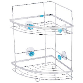 РЫЖИЙ КОТ W2667 Полка угловая двухъярусная Бриллиант синий 310795