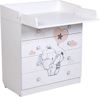ФЕЯ Комод Фея 1580 Слоник, белый (1 кор) Комод ФЕЯ Комод Фея 1580 Слоник, белый (1 кор)
