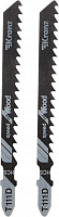 KRANZ (KR-92-0319) Пилка для электролобзика по дереву T111D 100 мм 6 зубьев на дюйм 6-60 мм (2 шт./уп.) Пилка