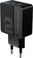 MORE CHOICE (4627151191751) NC46a 2USB 2.4A для Type-C 1м Black СЗУ