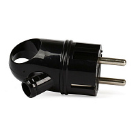 SMARTBUY (SBE-16-P03-b) Вилка с кольцом с заземлением черная 16А 250В Вилка
