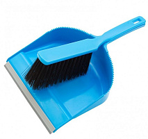 PALISAD Набор: совок с кромкой 330X225 мм и щетка-сметка 285 мм, голубой, HOME 933105 Набор для уборки PALISAD Набор: совок с кромкой 330X225 мм и щет