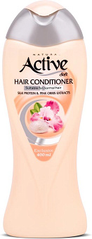 ACTIVE Кондиционер для нормальных волос "Экстракты розового ириса и протеинов шелка", с силиконовыми частицами, 400 мл (512002001) Кондиционер для нор