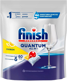 FINISH Powerball Quantum All in 1 60шт Таблетки для ПММ
