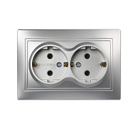 SMARTBUY (SBE-01s-16-S2-Z-c) Венера, 1-местная, серебро Розетка