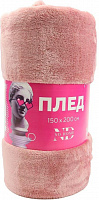 ND HOME 309942 Плед велсофт "Велюр пинки ", 100% полиэстер 150*200 см Плед