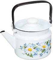ЛЫСЬВА 27104П2 Ромашковое поле эмал 2,0л Чайник ЛЫСЬВА эмал 2,0л Ромашковое поле 27104П2