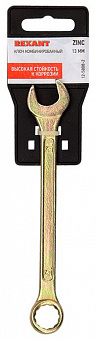 REXANT (12-5808-2) Ключ комбинированный 13мм, желтый цинк