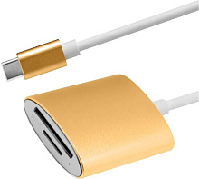 АТОМ (31050) USB Type-C-Micro SD\TF, золотой