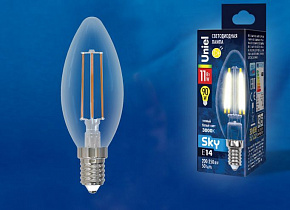 UNIEL (UL-00005164) LED-C35-11W/3000K/E14/CL PLS02WH Лампочки светодиодные