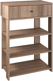 МЕБЕЛЬ-КОМПЛЕКС ЛАЙТ Тумба для обуви с ящиком Шимо темный (1 кор.) Модульная мебель