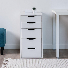 ГУД ЛАКК S00388 Ингар 5 комод 36x71x53, белый (1 пак.)