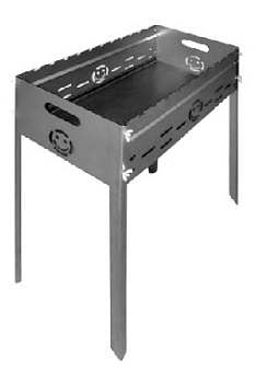 TRONE Техно мангал + сумка (высокие ножки) Мангал