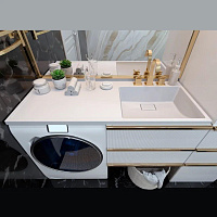 PAOLA Magenta 1200 R Белый Раковина-столешница подвесная на стиральную машину