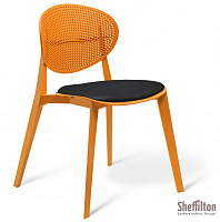 SHEFFILTON SHT-S111-CN1 пластик/кож.зам оранжевый/черный 172653 Стул