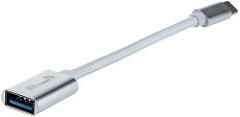 ELTRONIC (1-51) Type-C to USB-A 3.0 с проводом (серебро/белый)