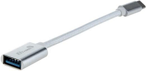 ELTRONIC (1-51) Type-C to USB-A 3.0 с проводом (серебро/белый)