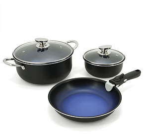 POMIDORO POMI D'ORO P640557 Comodo set Набор посуды для приготовления со съемной ручкой